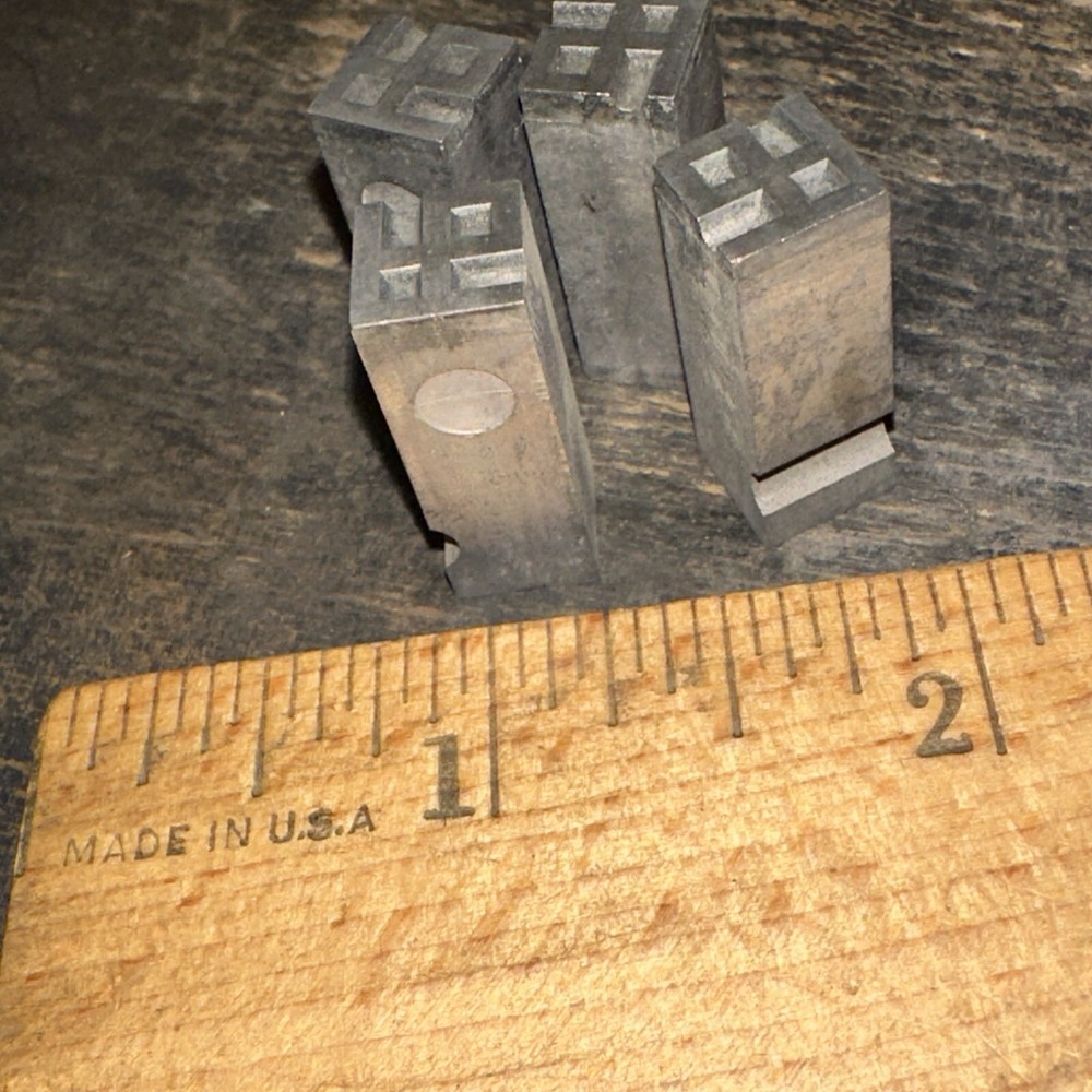 Print Blocks “ 4 Ornamental Borders “ Nice Lines! #8