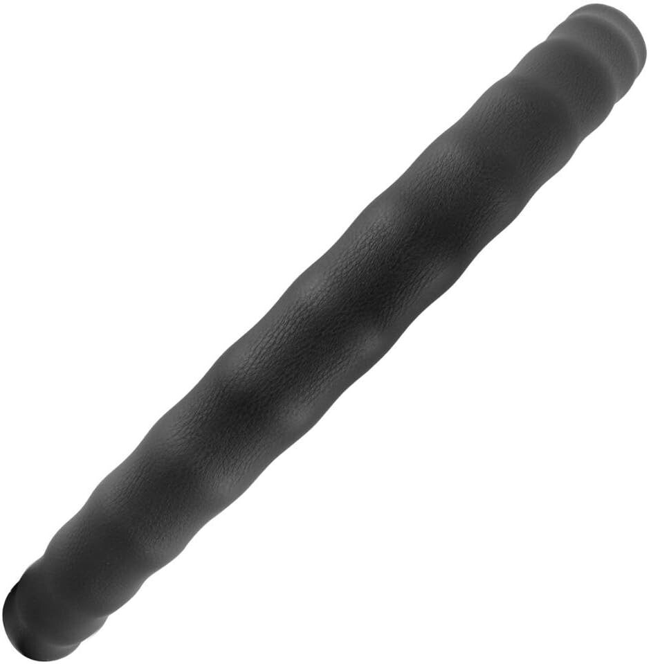 Genuine Leather Steering Wheel Cover for Car SUV Truck Large 15"-16" Black