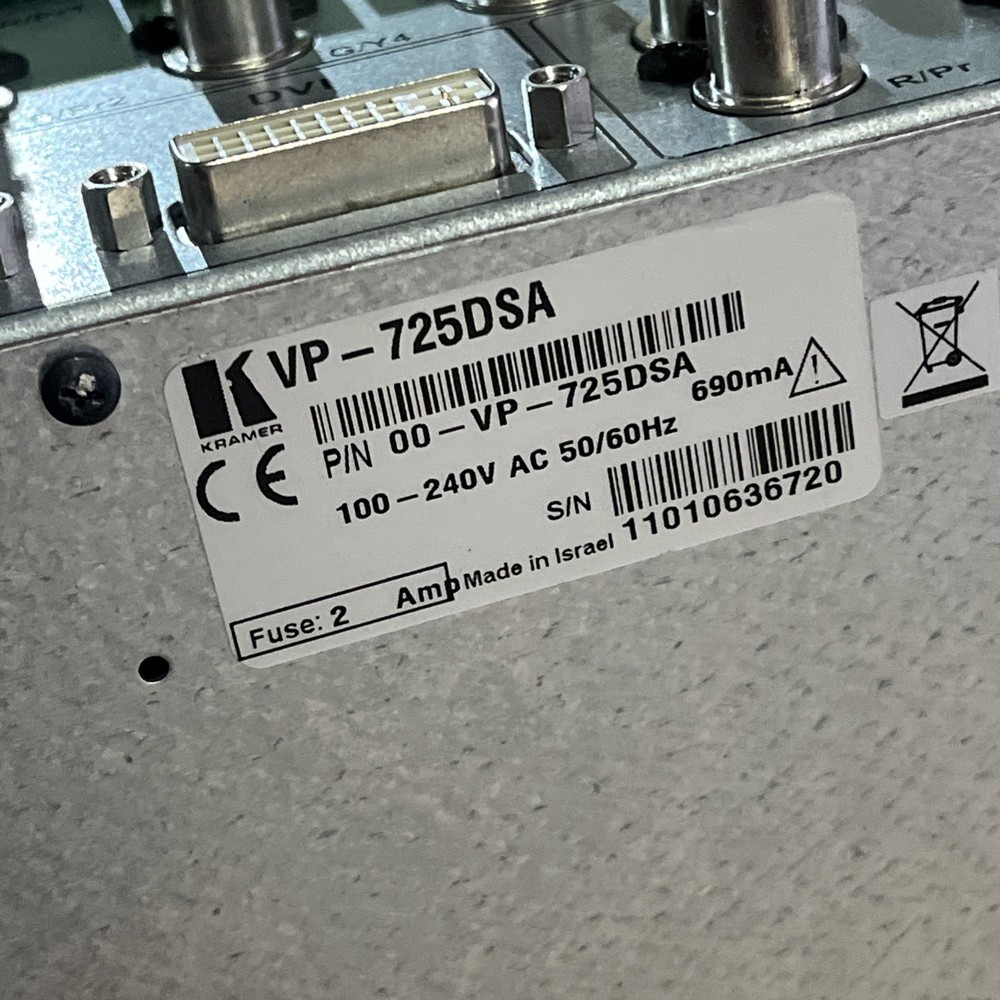 KRAMER VP-725DSA DIGITAL PRESENTATION SWITCHER/SCALER