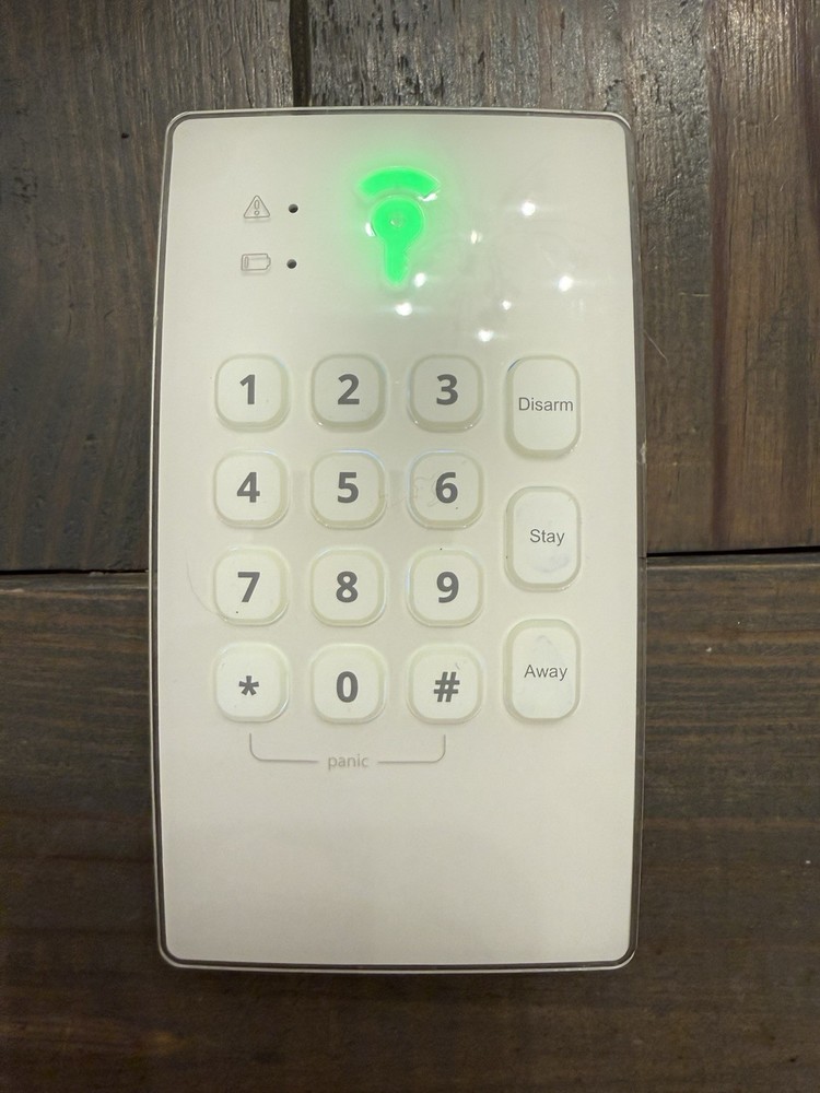 Frontpoint FPKP1 White Security Keypad Wall Mounted LED Indication Panic Button