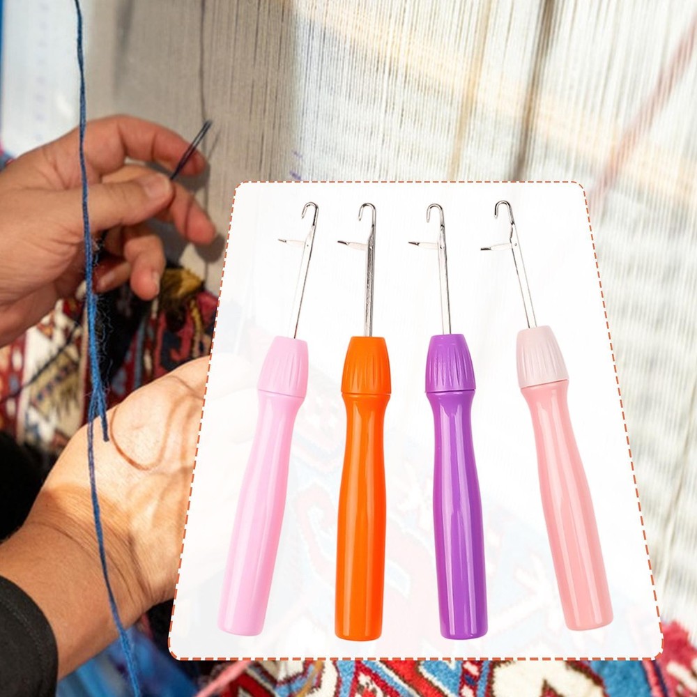 4Pcs Latch Hooks for Carpet Making Crochet Hook