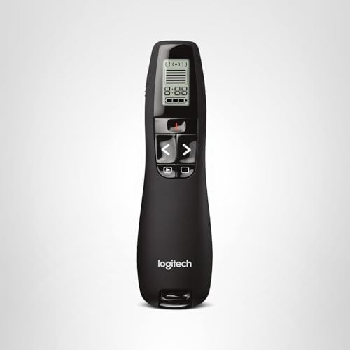 Logitech Wireless Presenter R800, PowerPoint Clicker One Size, Green Laser