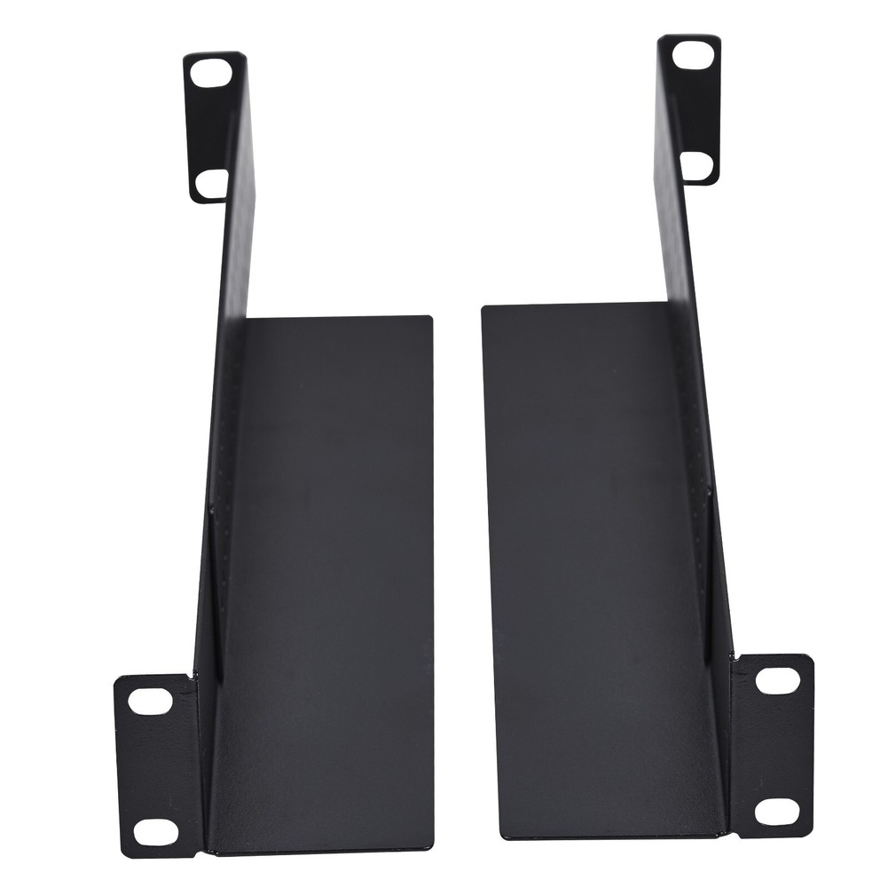 1U 4-Post Adjustable Rack Mount Server Shelf Rails - Audio/Network/IT Equipment