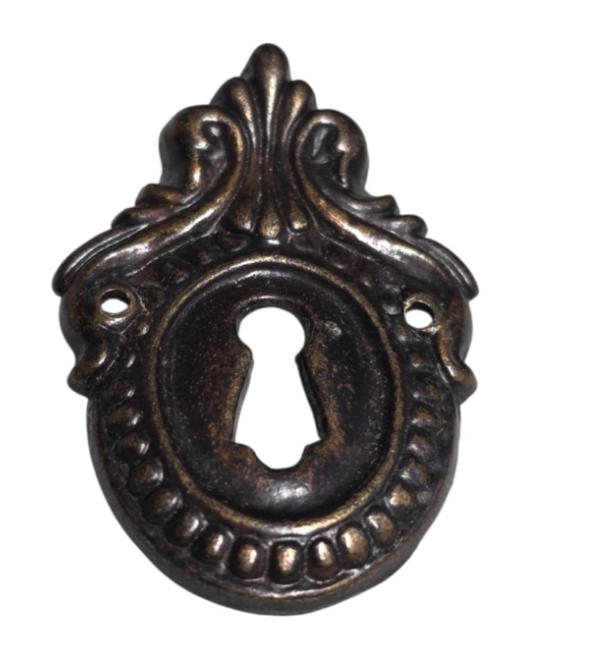 Bronze color Drawer Pulls Backplates Knobs & Keyhole Escutcheon Set