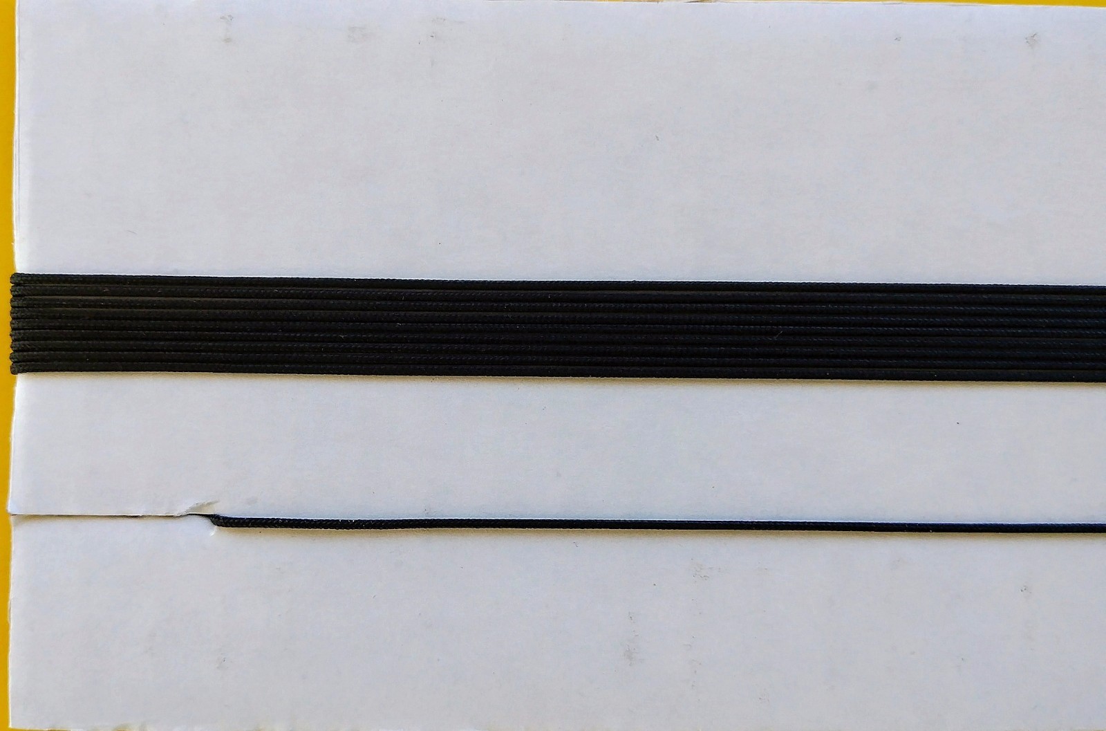 12-ft Dial Cord String Braided for Vintage Tube Radio Tuner 0.032" (0.8mm) Black