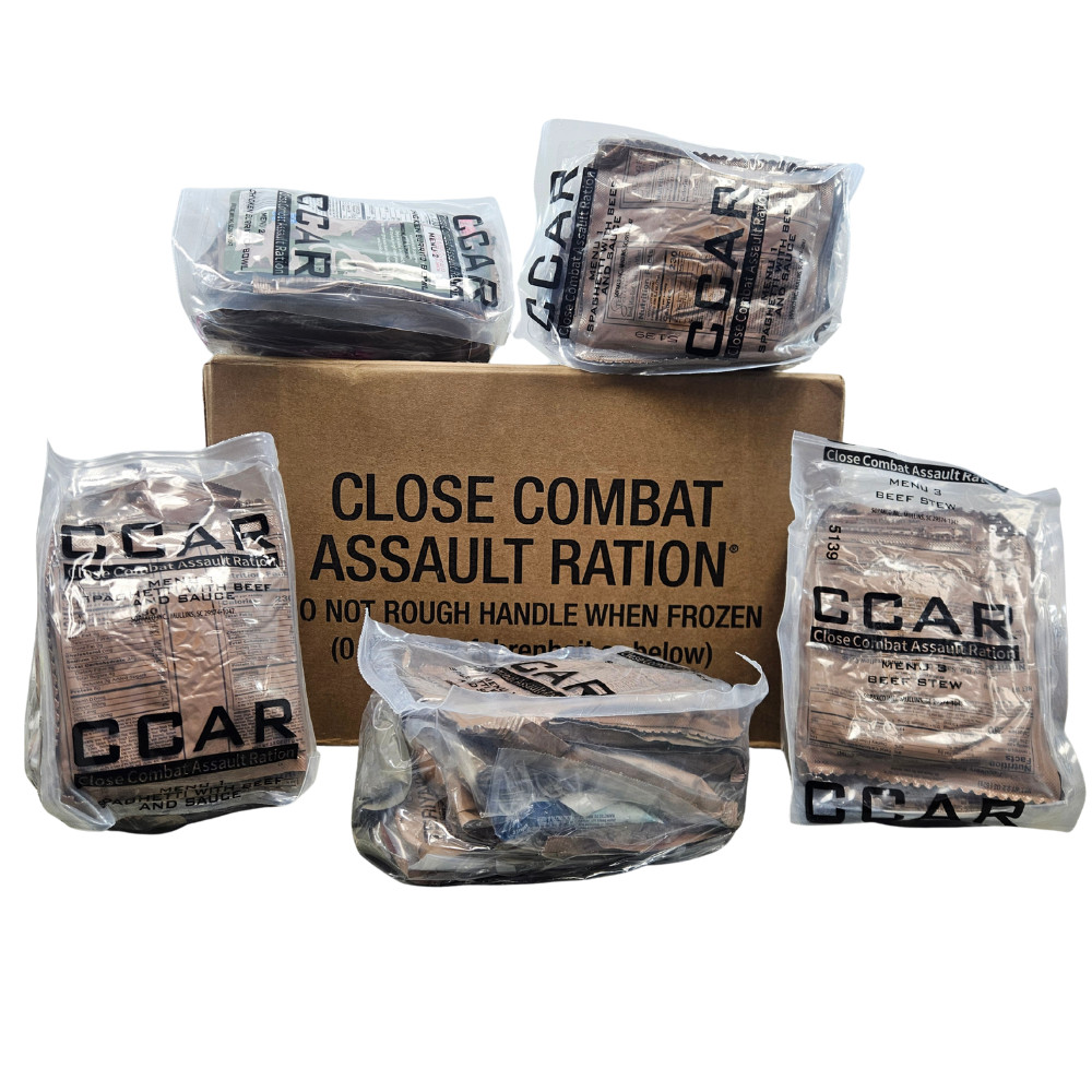 CLOSE COMBAT ASSAULT RATION [CCAR] - 2028 INSPECTION - NEW CASE OF 10 RATIONS