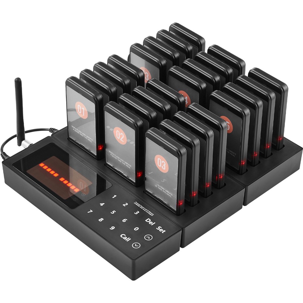 Restaurant Wireless Pager System 24 Call Coasters Guest Queuing Calling
