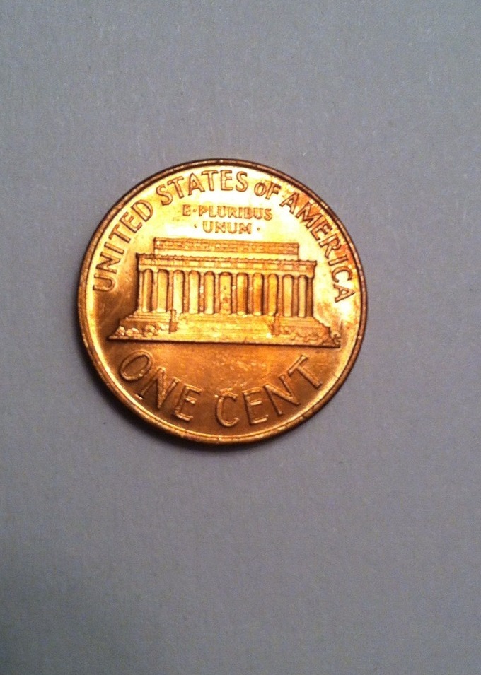 1968-S RB Lincoln Cent Toned End-Roller