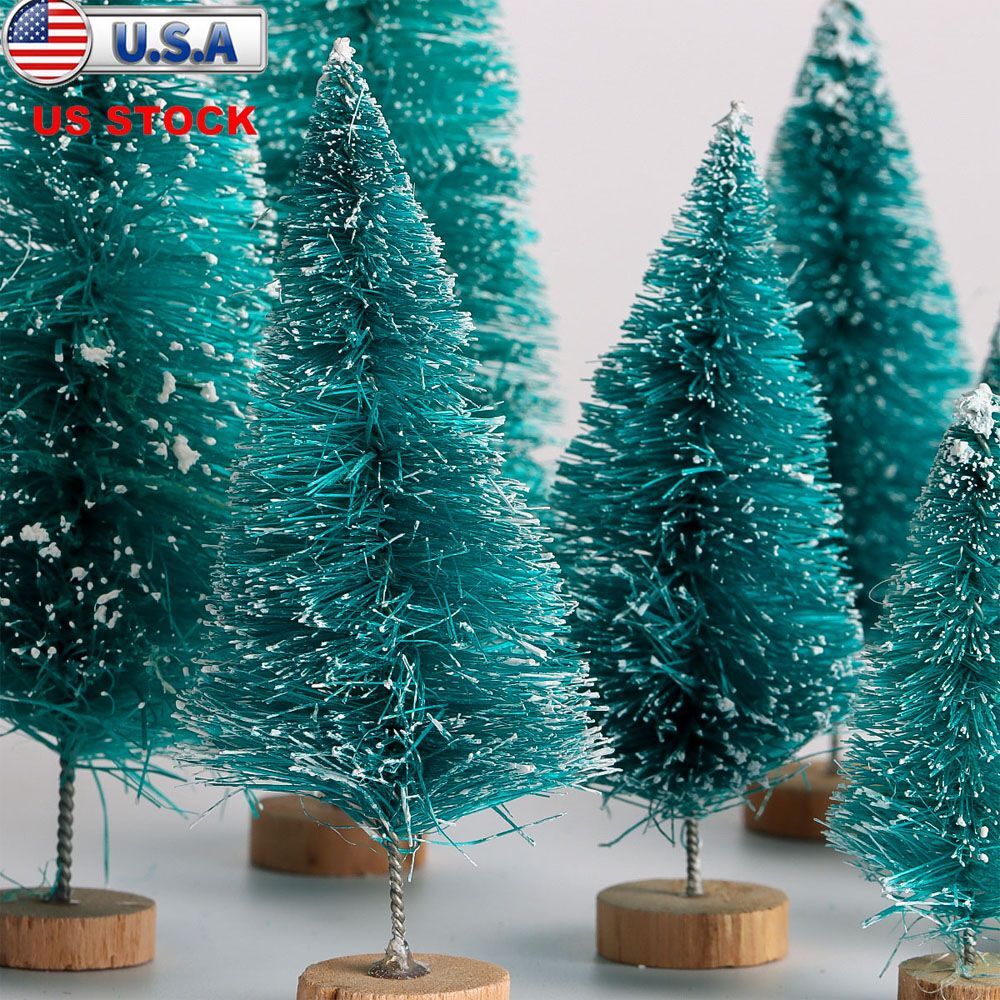 Miniature Artificial Christmas Tree Small Snow Frost Trees Pine Trees Home Decor