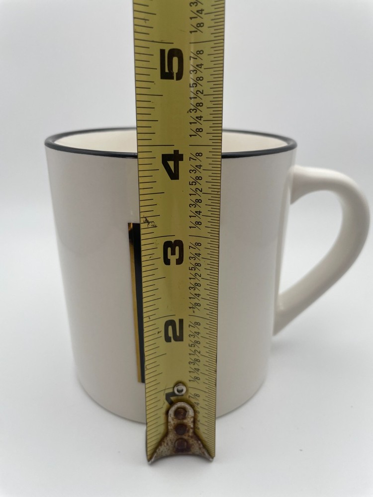 Threshold Monogram Initial E Coffee Mug 16 oz Personalized Black White Cup B17