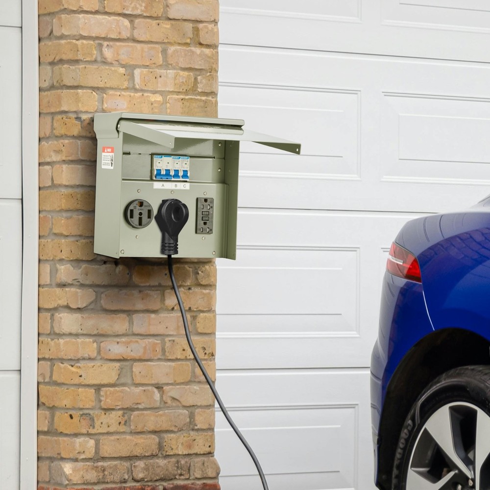 Temporary Power Outlet Panel RV Electrical Panel 20 30 50 Amp Outlet Box