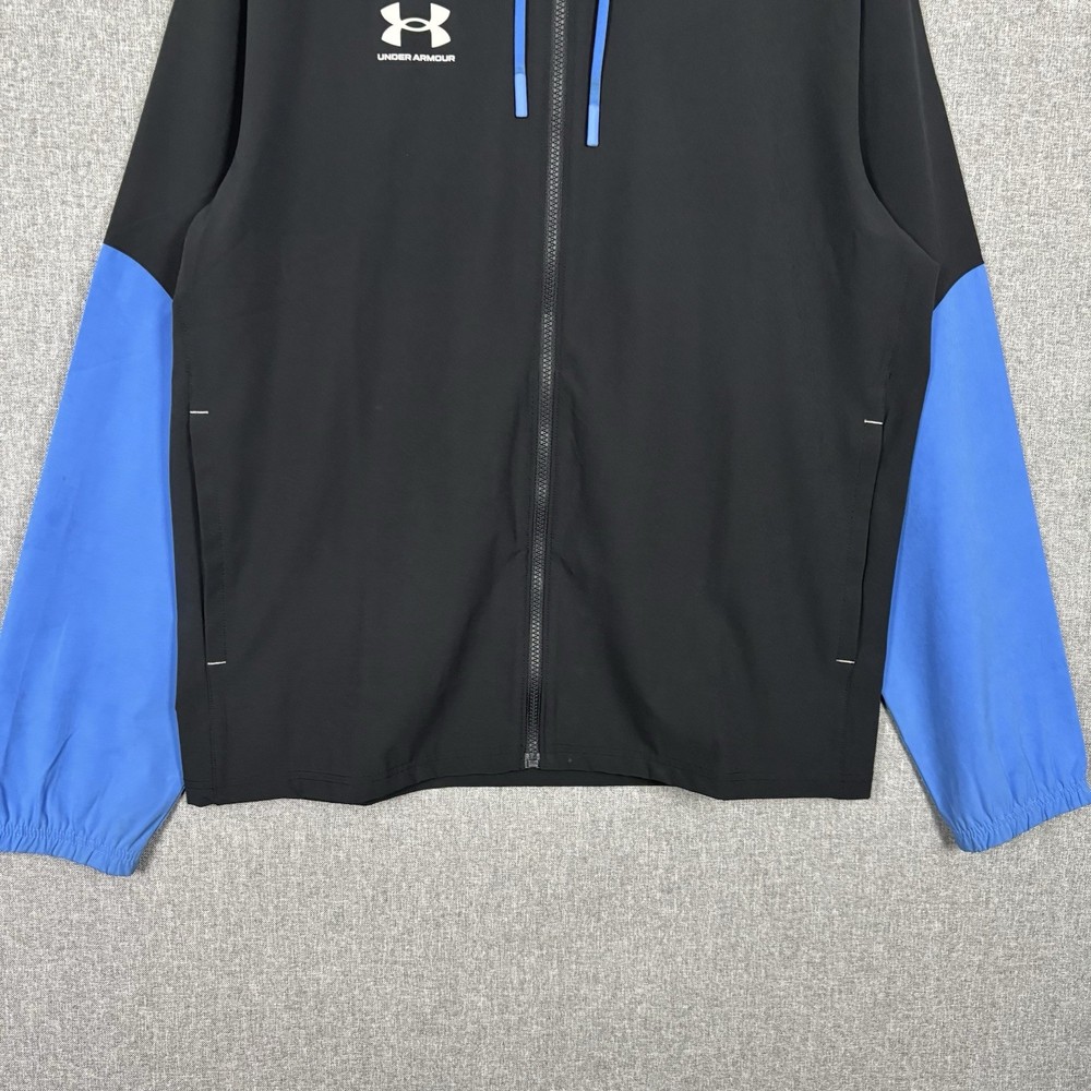 Under Armour Jacket Mens Large Lightweight Track Top Active Wear Drawstring