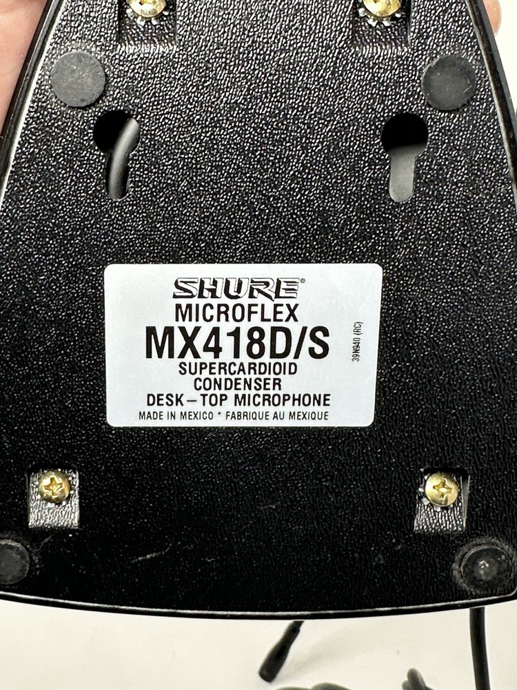 SHURE MX418D/S Microflex Desktop Supercardioid Gooseneck Microphone MX418DS