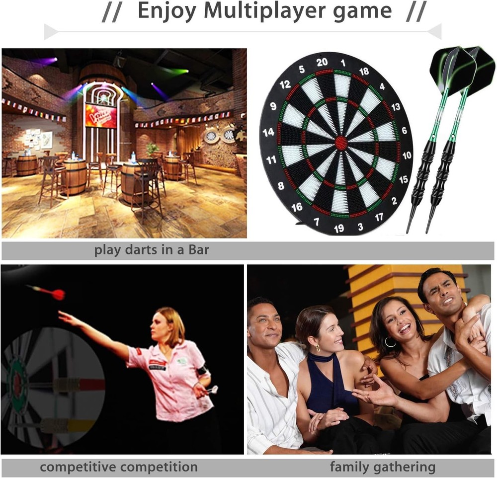 Versatile 20g Darts Set with 30 Tips, O-Rings & Portable Case for Precision