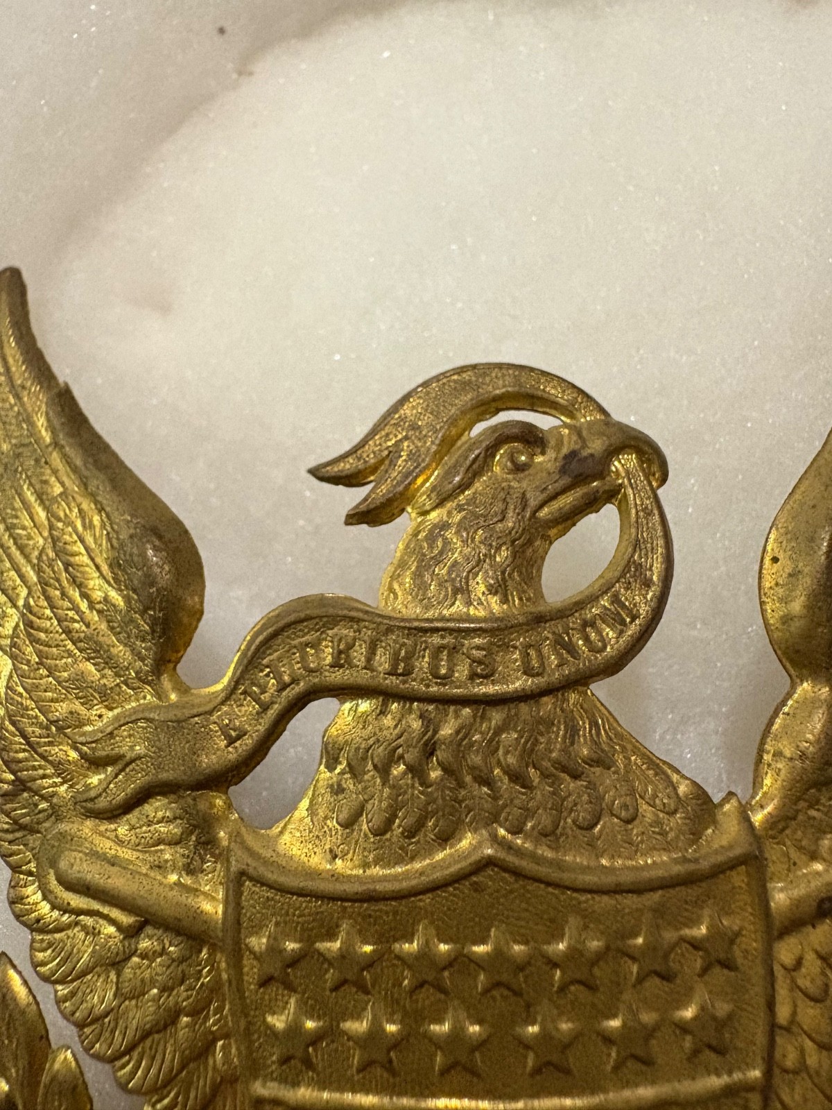 Original Brass U.S. Army Officers Dress Hat Badges