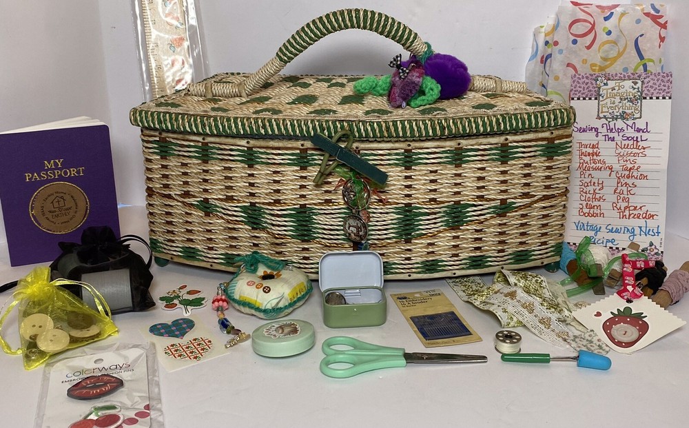 Sewing Basket Notions Keepsake Kit 200