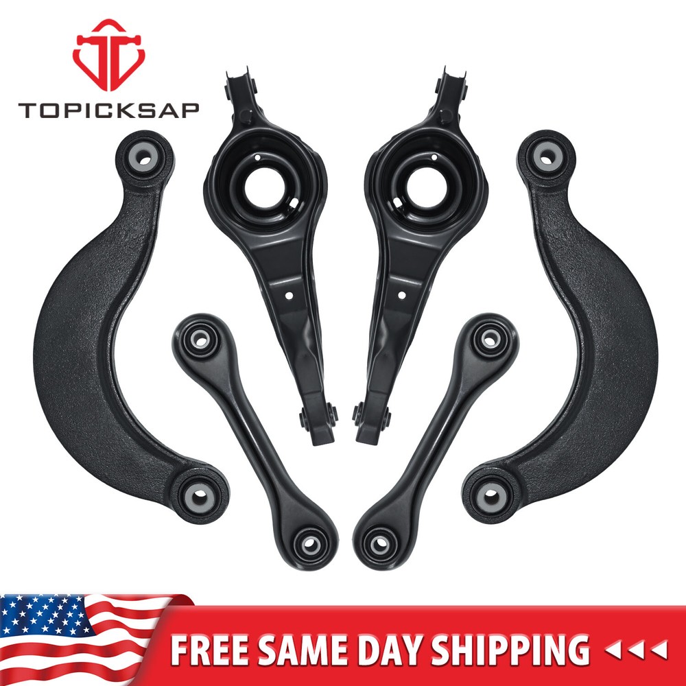 6Pcs Rear Upper Lower Suspension Control Arms Kit For 2007 - 2013 Mazda 3