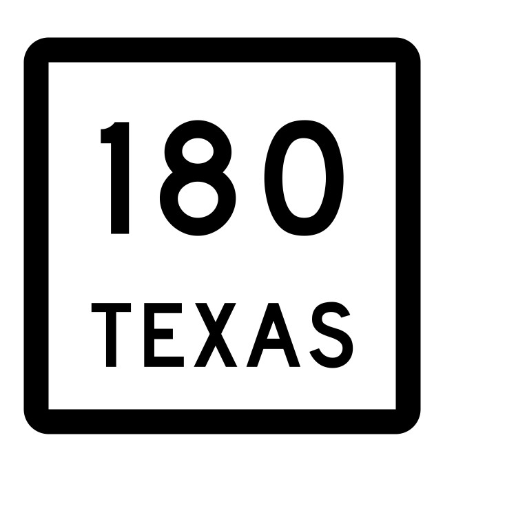 Texas State Highway 180 Sticker Decal
