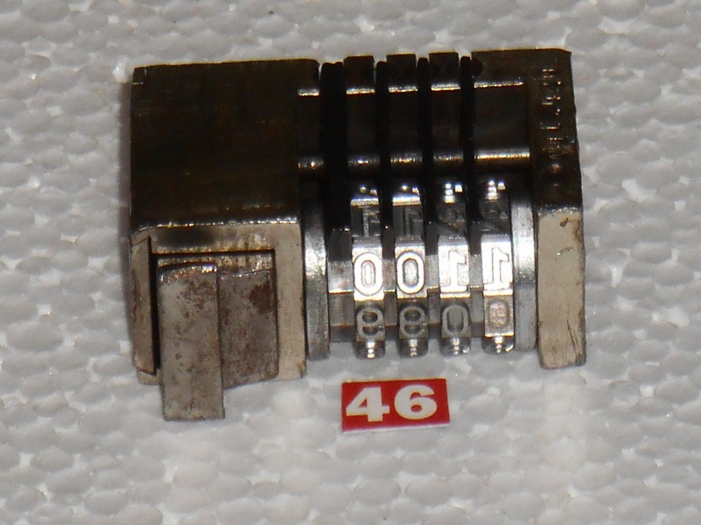 WMA Reverse Letterpress Numbering machine | 46