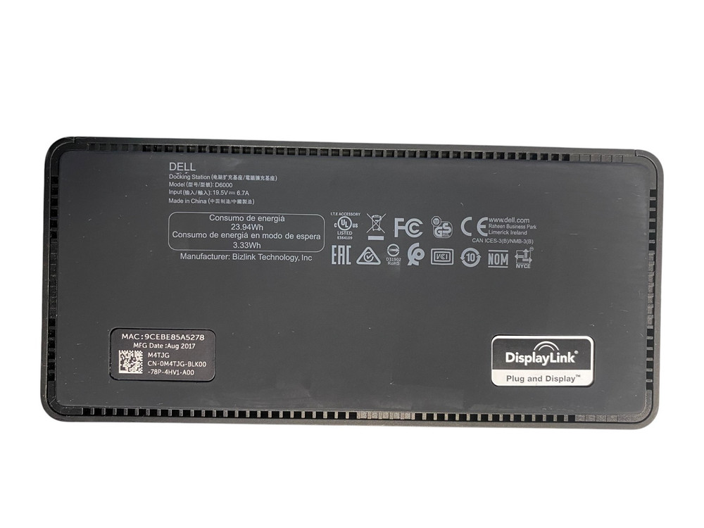 Dell D6000 Universal Docking Station with Power Supply