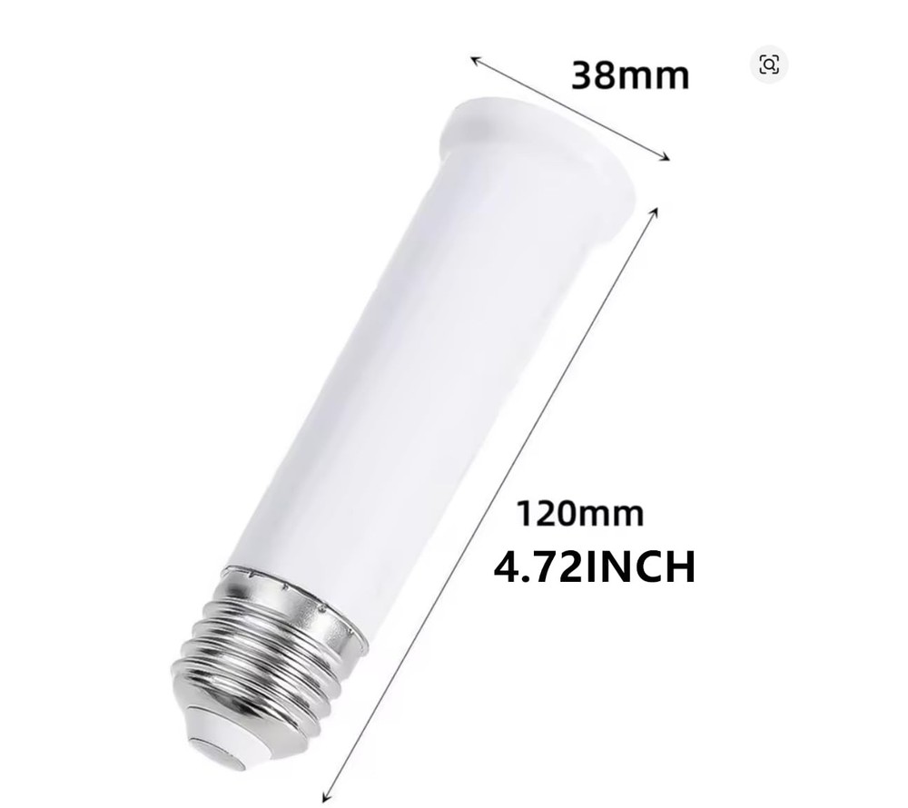 E26 Socket Extender, E26 Standard Medium Base Lamp Bulb Socket Adapter of 12C...