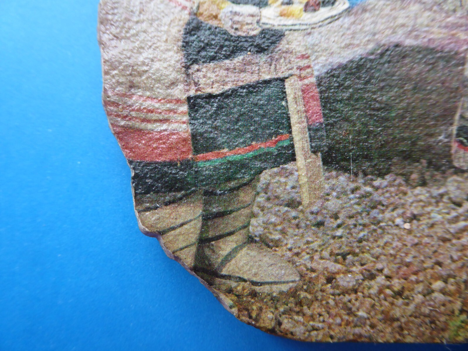 Kachinas Hand Painted on Stone Wall Plaque Aha Ahola Ahol Mana Hopi Mythology