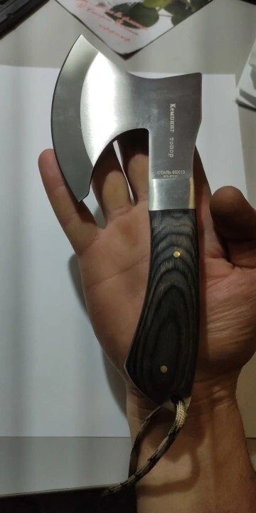 Full Tang Sharp Axe Kitchen Bone knife Camping Survival Axe Knife Stainless Stee