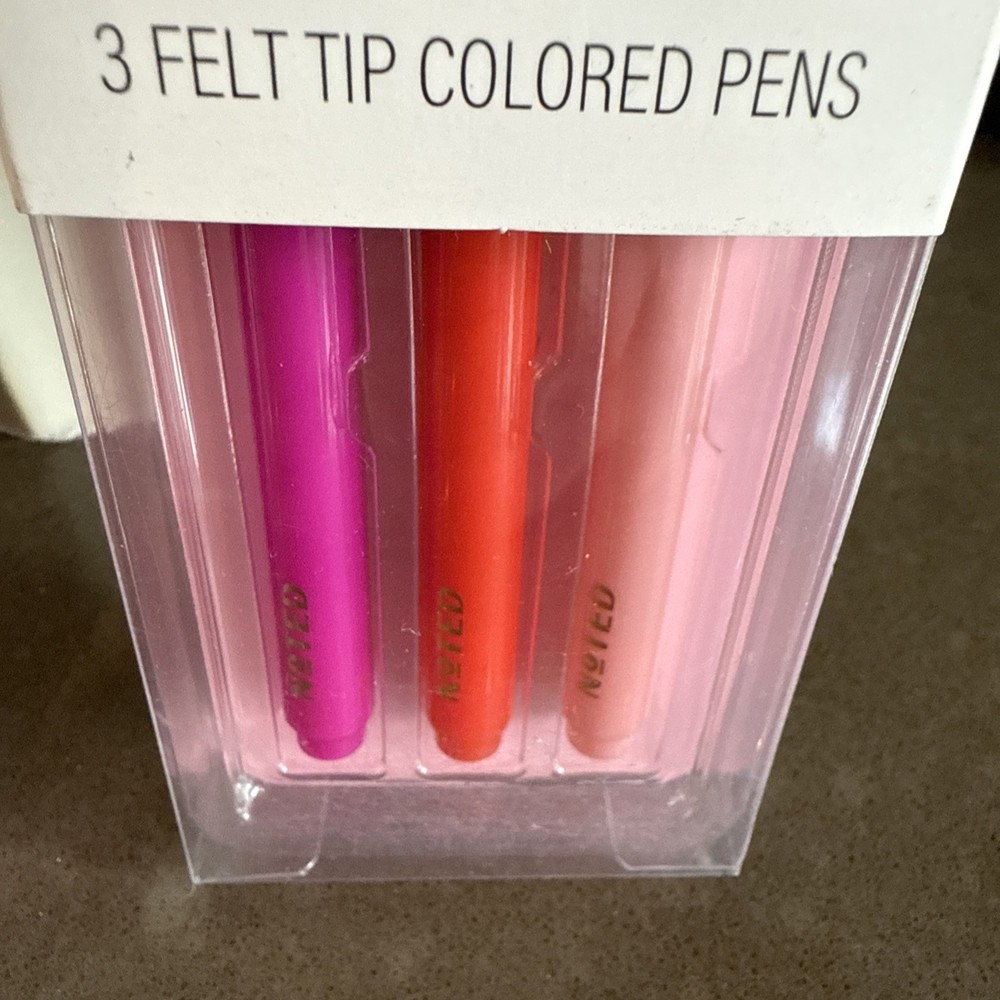 4 sets Noted by Post-it Felt Tip Colored Pens