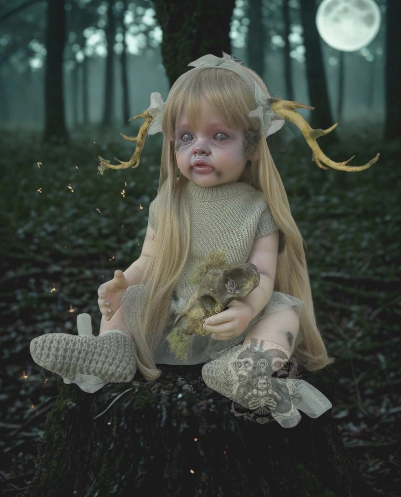 Haunted Doll. Fawn. Positive. EXTREMELY Active