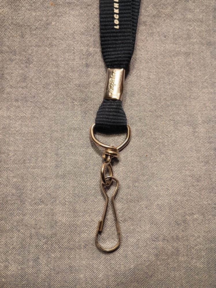 Lockheed Martin FLY NAVY Lanyard-blue- used