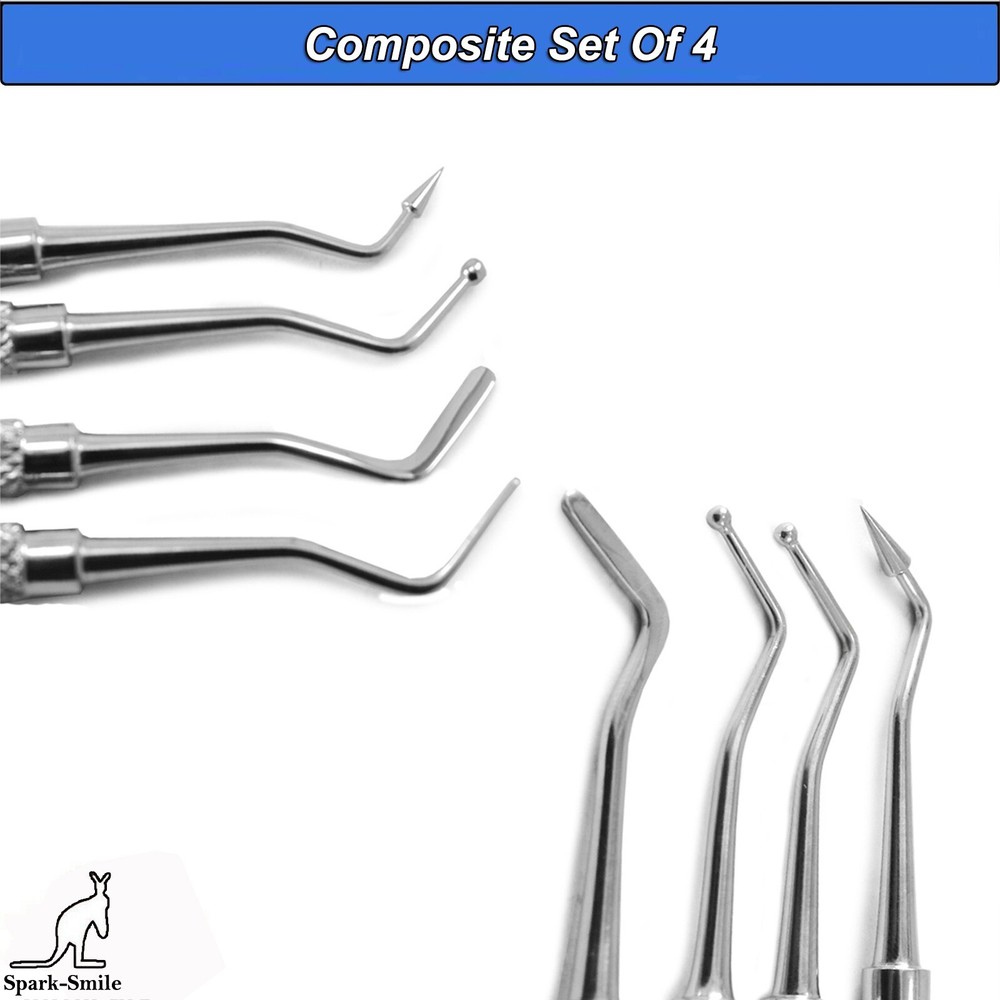 Dental Composite Plastic Amalgam Filling Pluggers Double Ended Instruments Set