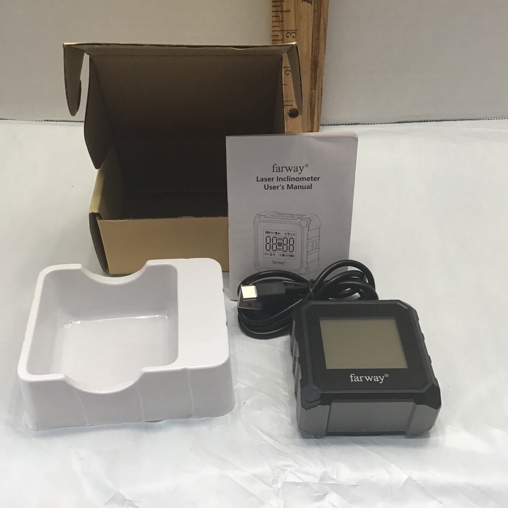 Farway Digital Laser Level Gauge LCD Protractor Casting Inclinometer