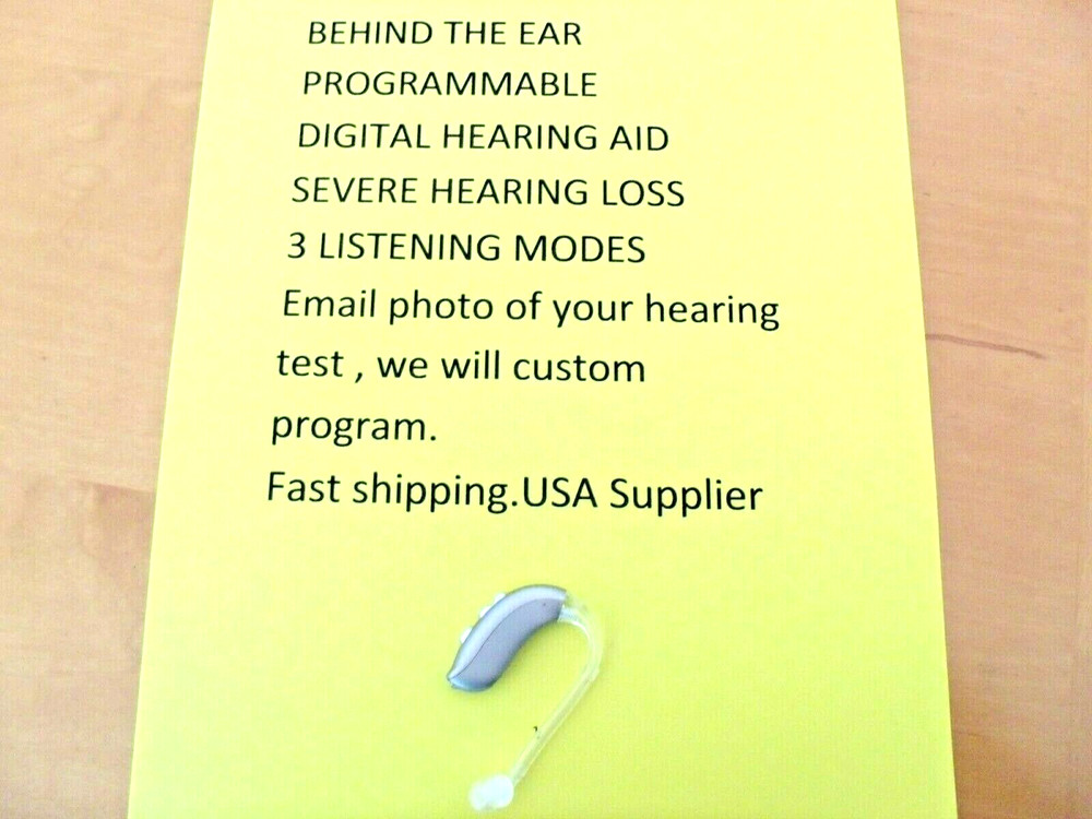 PROGRAMMABLE DIGITAL HEARING AID 3 programs, 4 levels noise control, 3 mics,