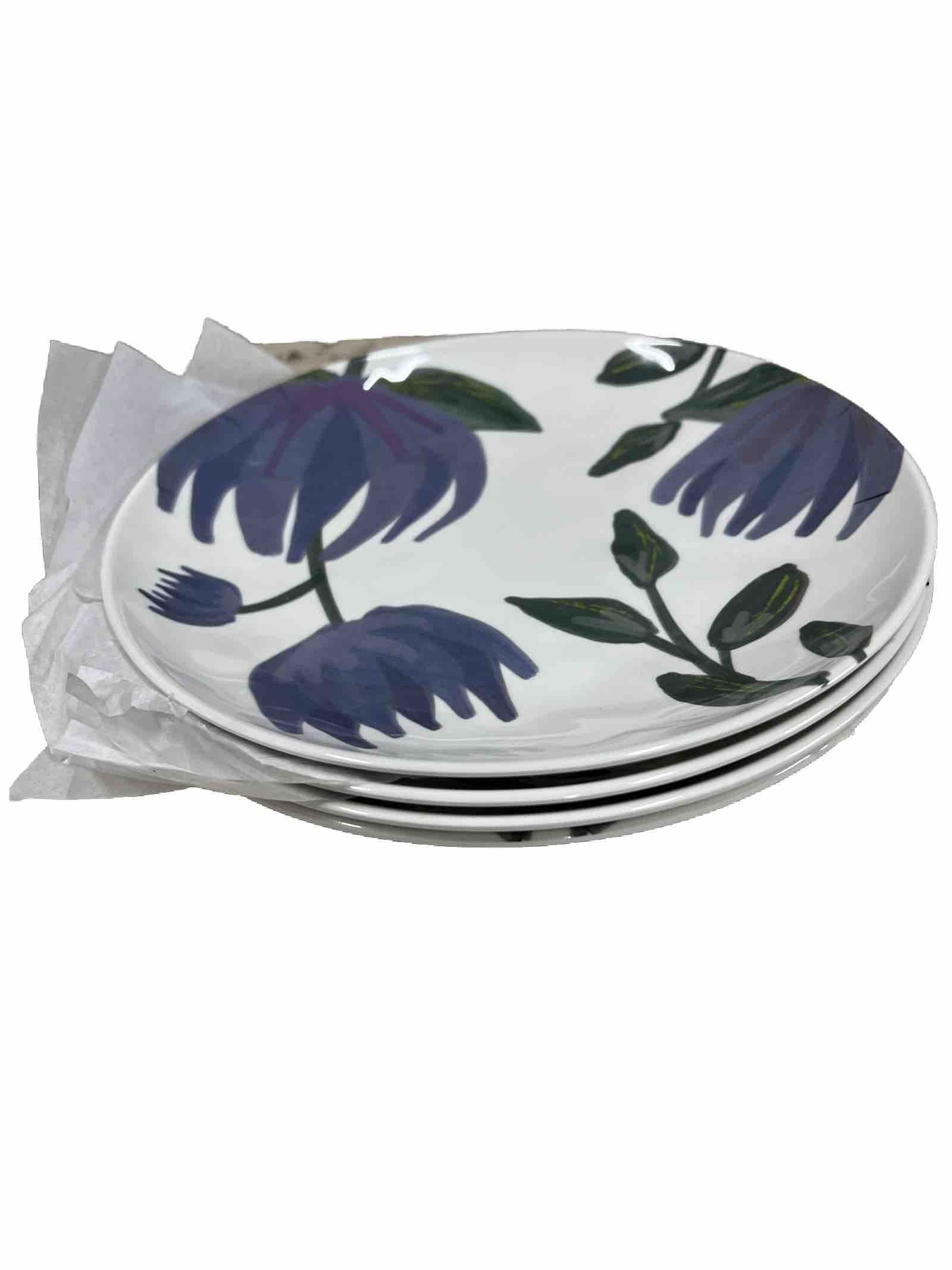 Zak Designs Dish Set (4 Blue Plates, 4 White Plates, 4 Bowls)