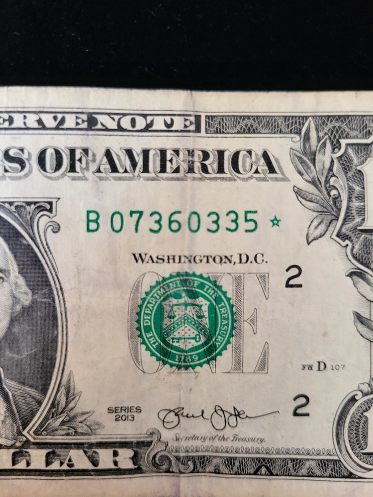 2013 $1 *StarNote Duplicate Ft.Worth B07360335*Serial No. 🔍