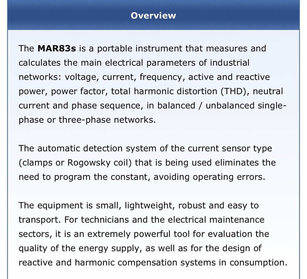 Megabras Tentech MAR-83s Three-Phase Power Quality Analyzer