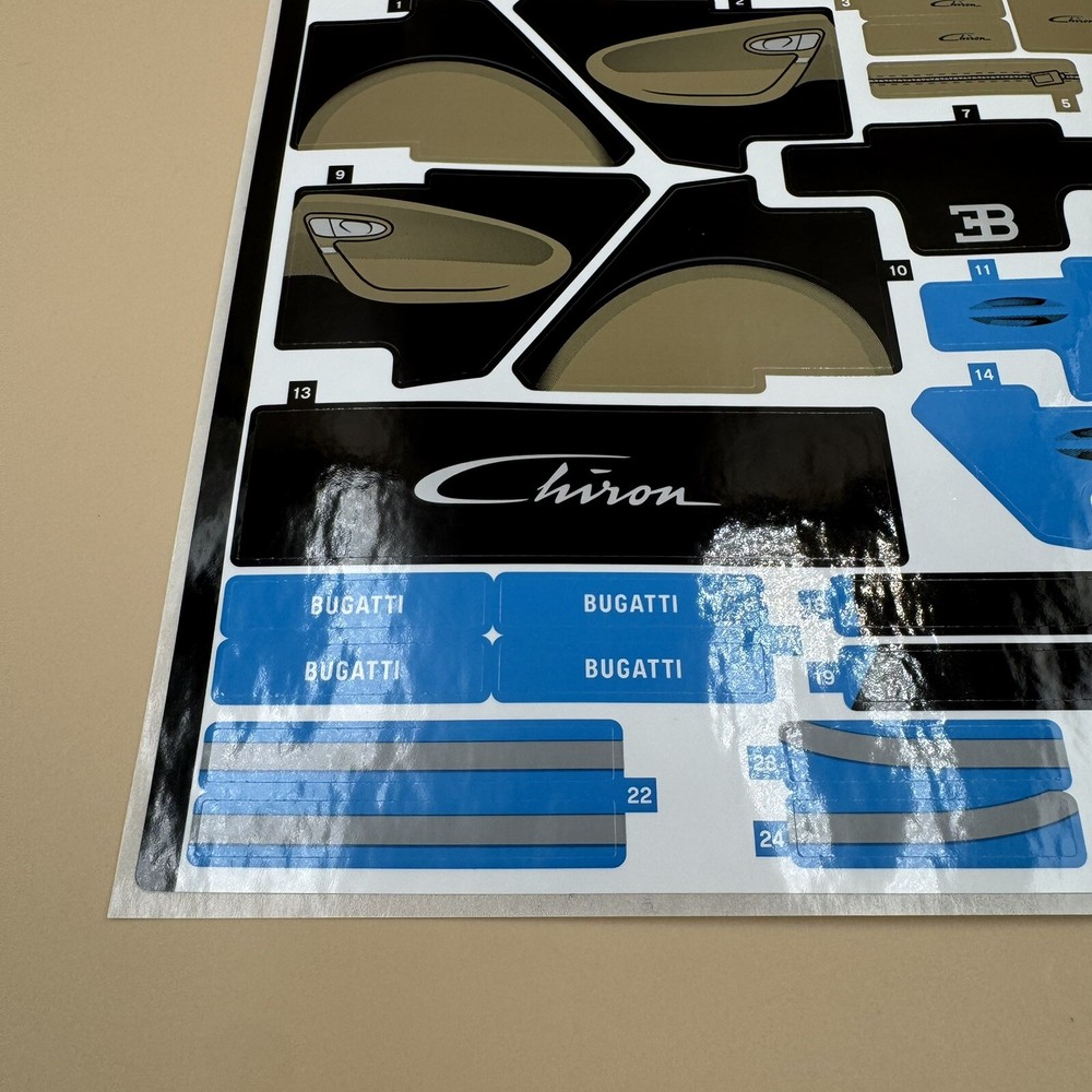 LEGO Technic Bugatti Chiron 42083 Sticker Sheet - New Never Used Authentic