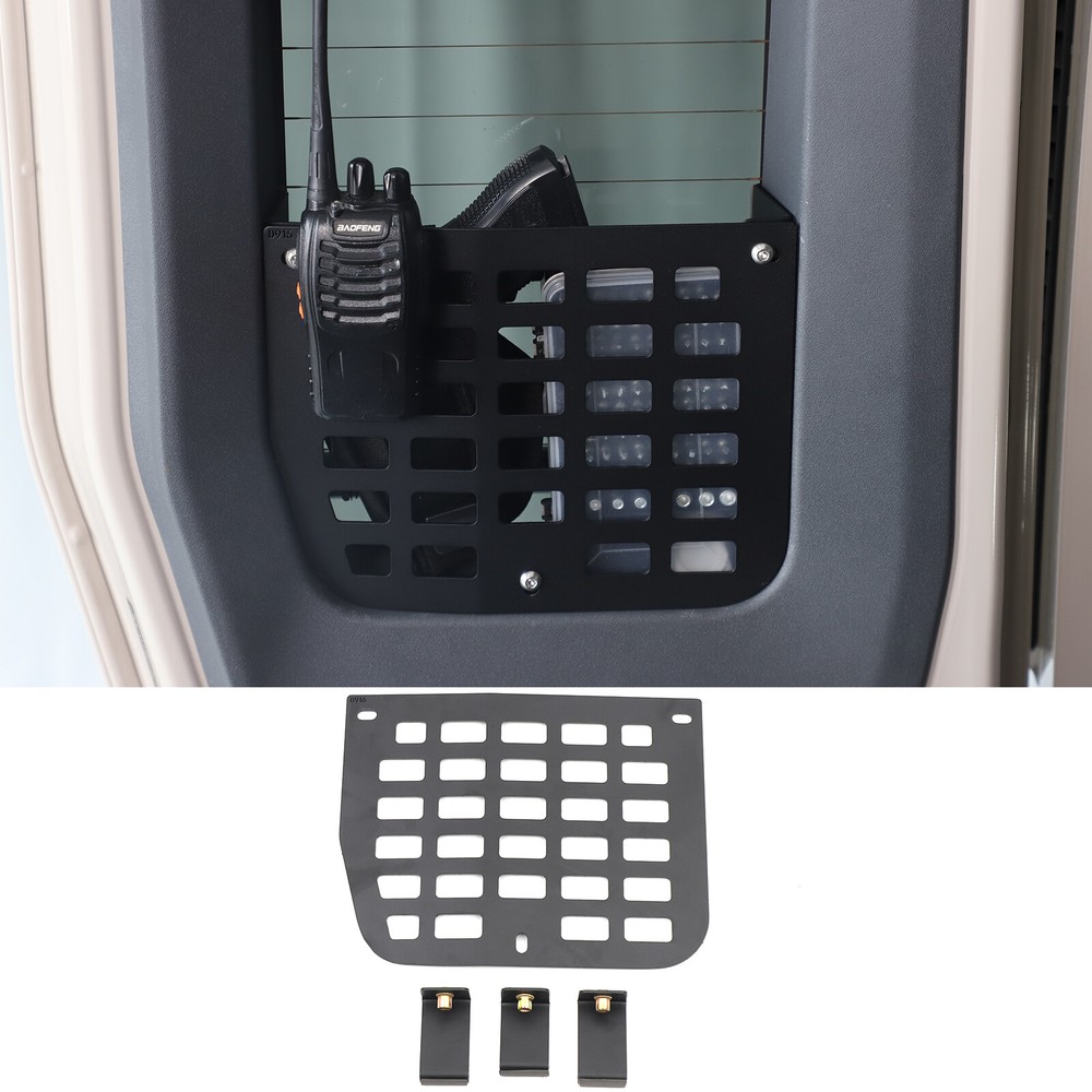 Tailgate Left Side Window Storage Fence Molle Panel Rack For INEOS Grenadier 20+