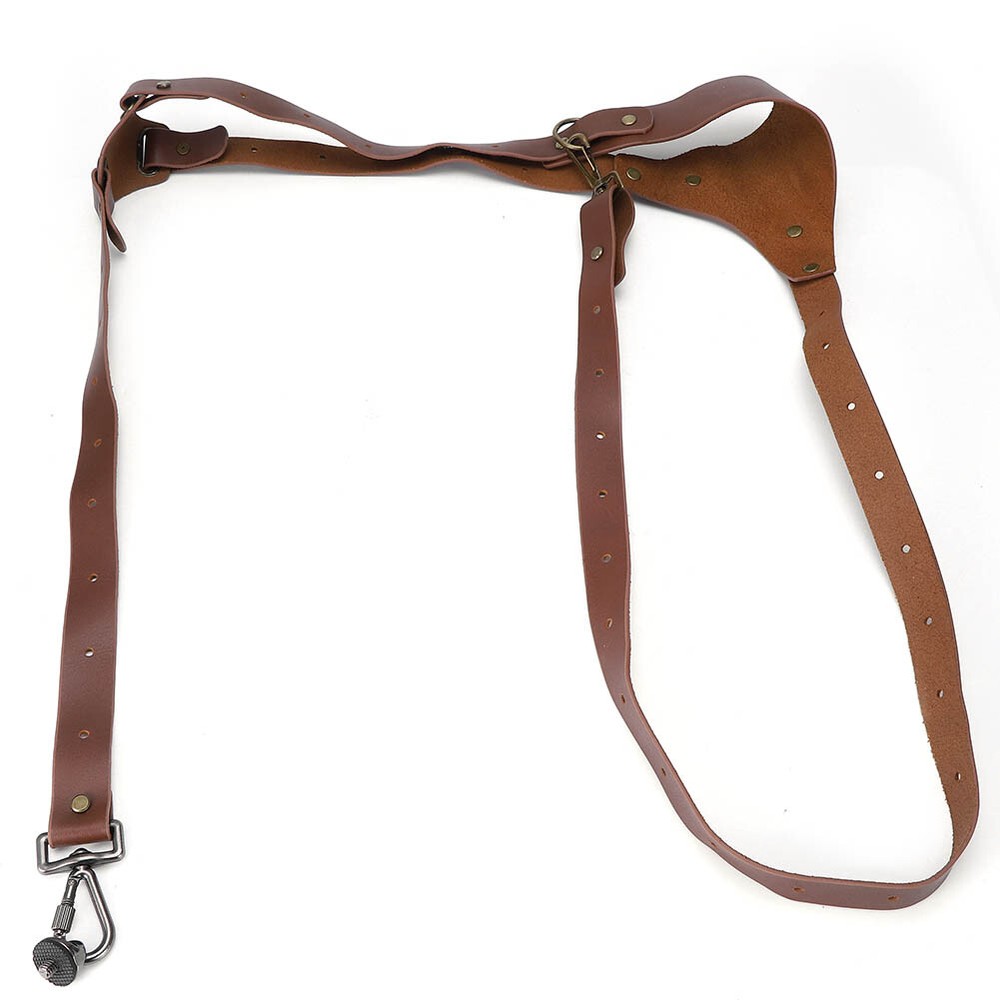 Leather Camera Shoulder Strap Universal Adjustable Shoulder Harness, For DSLR
