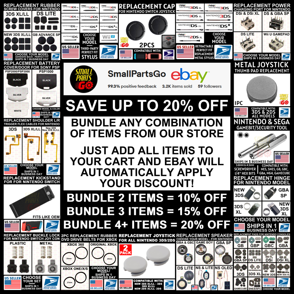 Nintendo DS Lite Main Power Switch On/Off Button NDSL DSL Console Replacement