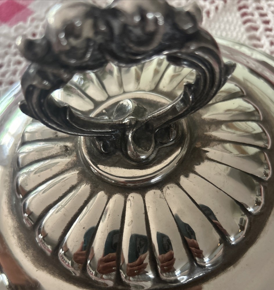 Silver Lid 7 1/2 Inches Across