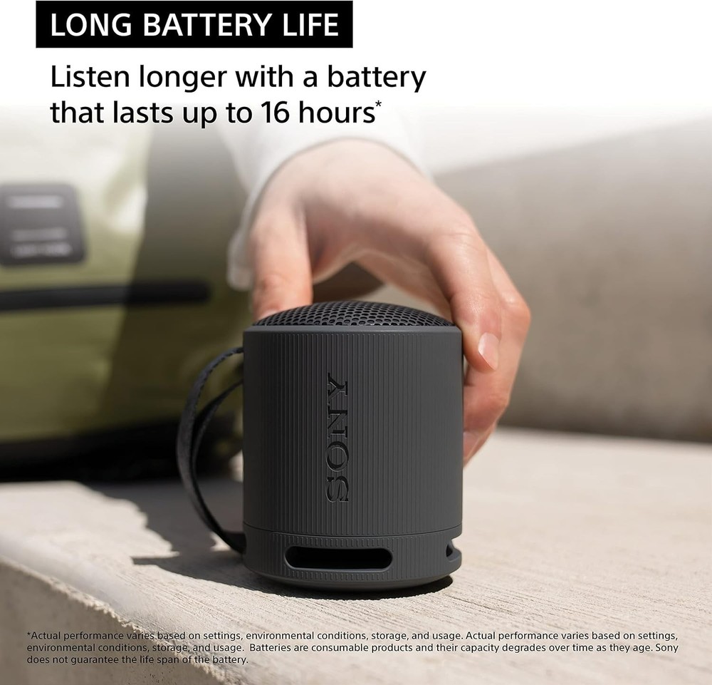 Sony SRS-XB100 Wireless Bluetooth Portable - Black