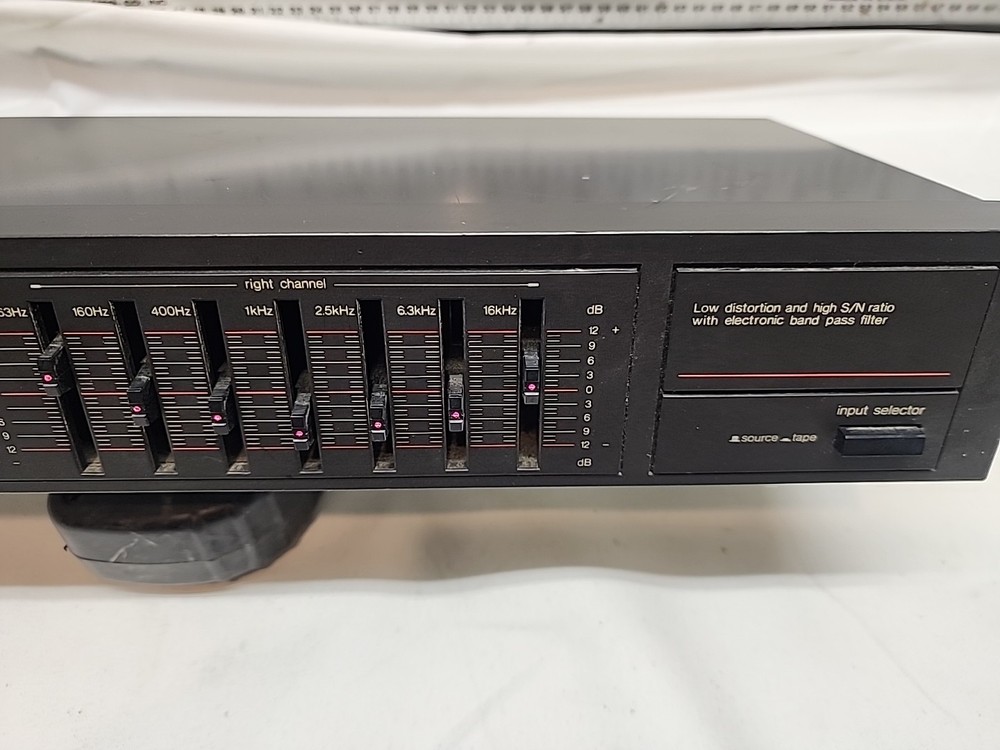 VINTAGE! Technics Stereo Graphic Equalizer SH-8017 WORKS