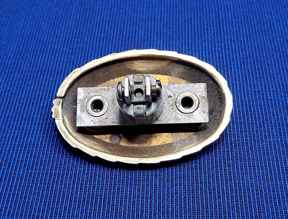 Antique Victorian Solid Brass Doorbell Button