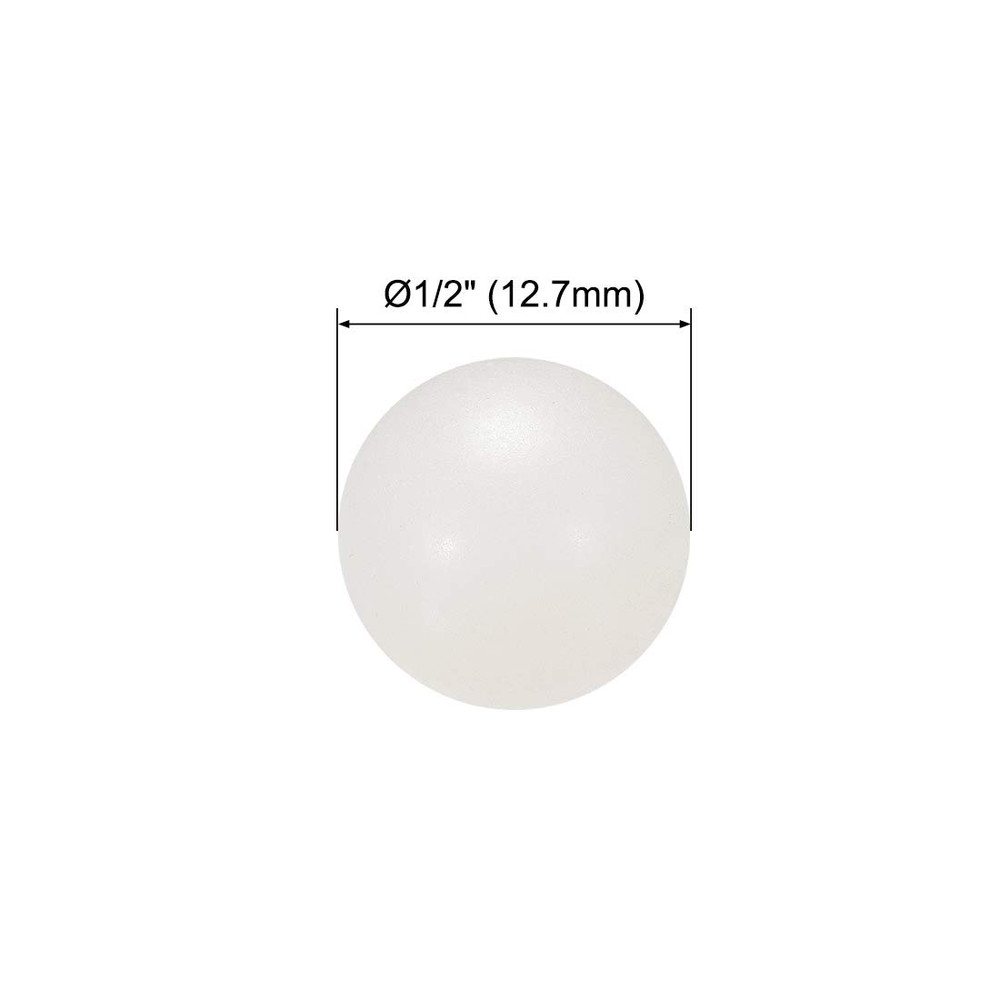 1/2-Inch PA Nylon Solid Plastic Balls, Precision Bearing Ball 25Pcs