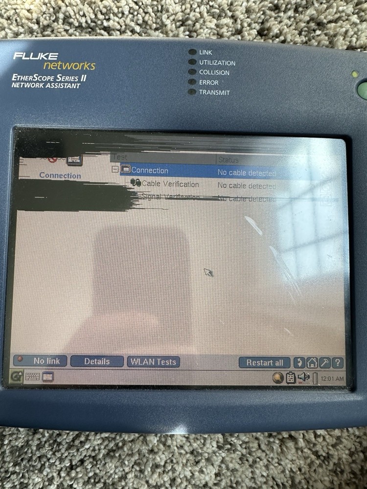 Fluke Networks EtherScope Series II Network Assistant Touchscreen Display Unit
