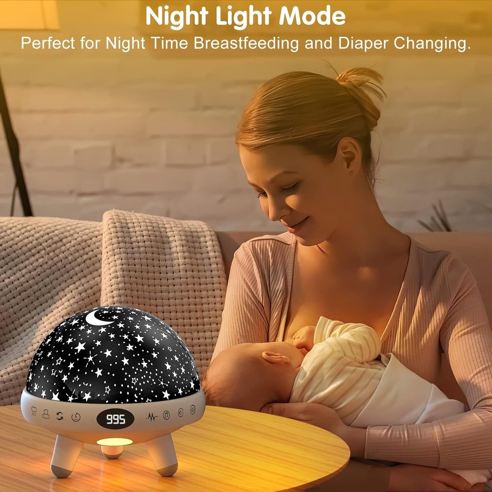 Kids Sound Machine with Night Light Projector