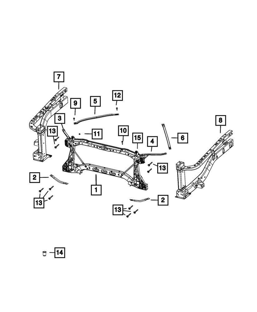 Genuine Mopar Fender Closure Left 68477785AB