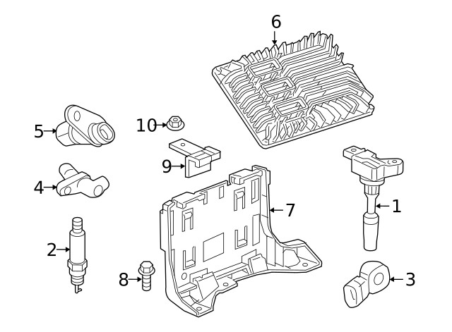 Genuine GM Engine Control Module Bracket 23433366