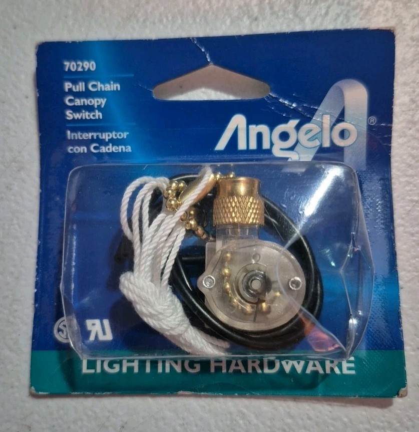 ANGELO PULL CHAIN CANOPY SWITCH 70290~ NEW & UNOPENED